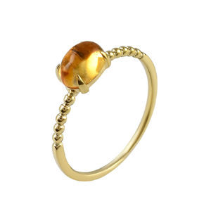 Anillo de piedra de amatista natural clásico romántico de Plata de Ley 925 chapado en oro delicado de joyería fina al por mayor para bodas - Product Image 6