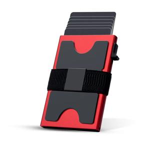 High Quality Button Pop up Metal Smart <b>Card</b> Holder <b>Box</b> Rfid Security Male Slide Minimalist Tactical Wallet Aluminum <b>card</b> Holders - Product Image 6