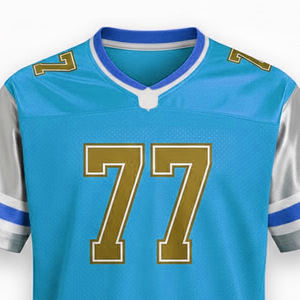 Maillot de football américain en polyester avec logo imprimé, vente en gros, dernier design, maillot de football américain unisexe - Product Image 4