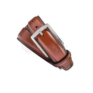 Haute qualité personnalisable hommes robe en cuir pantalon ceintures peau de vache en cuir véritable usine directe longueur personnalisée boucle en alliage - Product Image 4