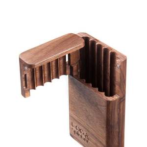 Étui à Cigarettes de Luxe Personnalisé Classique en Noyer Noir Fin de Poche de Haute Qualité Fait Main Contenant de Rangement pour Cadeau - Product Image 4