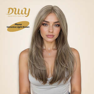 Restocked! Veronica DWY 20-Inch Glueless Lace Front Synthetic <b>Wig</b> Mono Color Synthetic Fiber <b>Wig</b> - Product Image 6