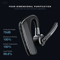 Auriculares A8H para V5.2 con Cancelación de Ruido ENC, Controlador de 13 mm, hasta 20 Horas de Reproducción de Música, Diseño de Gancho para la Oreja para Camioneros y Uso en la Oficina