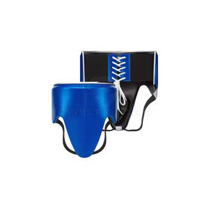 Protège-aine de sport en cuir avec couleur et logo personnalisés pour le kickboxing, le MMA, la boxe, le Muay Thai, équipement de protection d'entraînement - Product Image 1