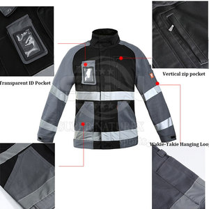 High Visibility Waterproof Reflective Polyester Work Jacket Safety Work Wear With Fireproof and Anti-Static Features - Product Image 5