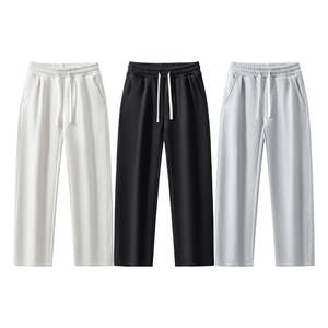 Black Embroidered Elastic Waist Smart <b>Tight</b> Formal Fit Pants for Men - Product Image 1