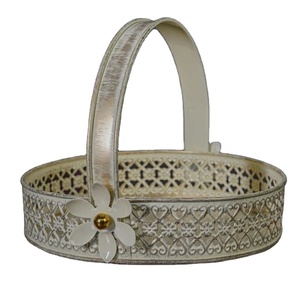 ตะกร้าเก็บของชำอเนกประสงค์ทำจากโลหะสำหรับใช้ในห้องครัวตะกร้าเก็บของดีไซน์คลาสสิกทำจากลวดเงินเต็มรูปแบบ - Product Image 1