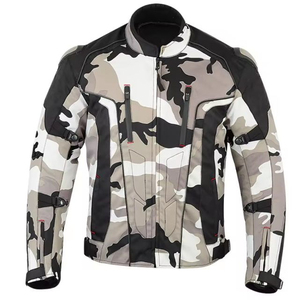 Veste de moto pour homme, taille plus, imperméable, respirante, coupe-vent, imprimée, anti-chute, design personnalisé, manches longues - Product Image 1