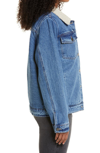 Vestes de camionneur en denim surdimensionnées avec doublure en fausse fourrure, design de qualité supérieure, veste en denim pour femmes 2026 - Product Image 4