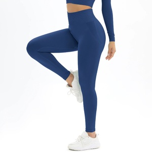 Women Custom LOGO Drawstring High Waist Quick Dry Gym Workout <b>Leggings</b> <b>with</b> Side <b>Pockets</b> 2025 New - Product Image 3
