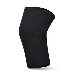 Best Quality Solid Color Weightlifting <b>Knee</b> <b>Sleeves</b> Breathable Fabric with Custom Logo New Trendy <b>Knee</b> <b>Sleeves</b> For Gym - Product Image 3