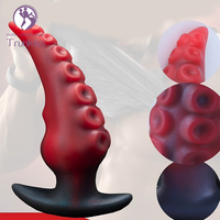 Octopus tentacule Anal godemichet Anal adulte produit de sexe Anal conception Unique sûr liquide Silicone matériel pieuvre Plug Anal