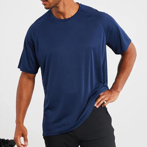 Camisetas de gran tamaño de manga corta para hombre, camisetas deportivas de compresión de secado rápido, patrón de estampado sólido, entrenamiento de 220 gramos - Product Image 3