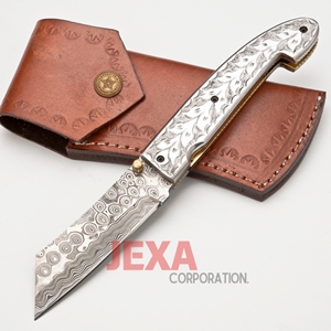 Couteau de poche pliant Gravures personnalisées Couteau de chasse - Product Image 1