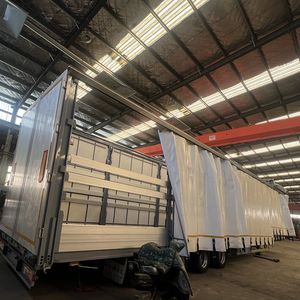 ADRs Standard 4-Axle Steel Low Bed Semi Trailer High Quality <b>Tarp</b> System 30-100t Payload Capacity for International Transport - Product Image 5