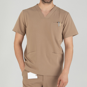 Uniformes médicos de alta calidad de spandex, rayón y poliéster para hombres, conjuntos de uniformes para médicos, enfermeros y clínicas. - Product Image 1