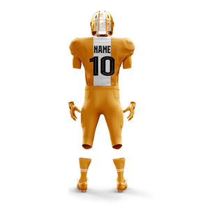 Ensemble d'uniformes de football américain pour hommes, respirant, anti-humidité, short, taille plus, entraînement, maillot de jeu, pantalon, personnalisable, OEM, devant - Product Image 2