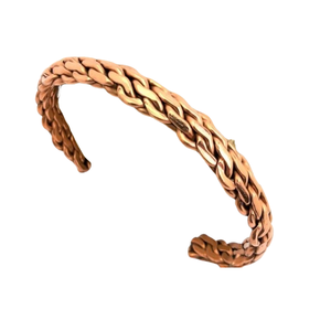 Nouveauté Bracelets magnétiques en cuivre artisanaux pour unisexe Design gravé bijoux à la mode pour cadeau d'anniversaire et de mariage - Product Image 4