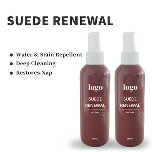 Spray imperméabilisant personnalisé en daim et nubuck de couleur <span class=keywords><strong>bordeaux</strong></span> avec kit personnalisable disponible OEM de renouvellement de couleur avec pinceau et gomme - Product Image 5