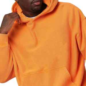 เสื้อฮู้ดแบบสวมหัวทำจากผ้าเฟรนช์เทอร์รี่ใส่ได้ทั้งชายและหญิงเสื้อสเวตเตอร์ว่างเปล่าเสื้อมีฮู้ดไซส์ใหญ่เปิดไหล่ตก - Product Image 2