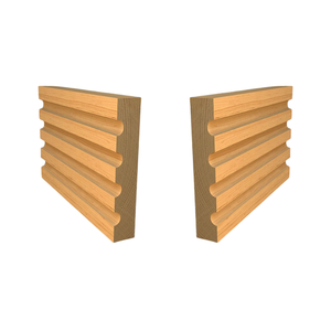 Moulures de plinthes modernes en bois massif Garniture de plinthes élégante pour matériaux d'armoire Planches de garniture Plinthes d'armoire en bois - Product Image 1