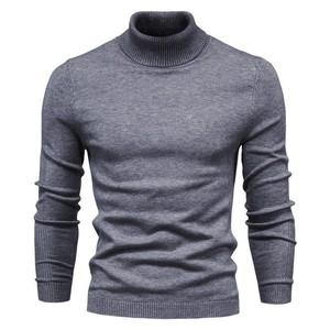 Nueva Sudadera de cuello alto para hombre, suéteres para hombre, suéteres informales con cuello de tortuga de Color sólido, calidad cálida, suéteres ajustados de cuello alto, suéter para hombre - Product Image 5