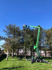 Plataforma Elevadora Hidráulica Autopropulsada Modelo T350, Plataforma de Trabajo de Gran Altura, Altura Máxima de 12 m, Alcance de 11.05 m, Mesa de Trabajo 310 - Product Image 2
