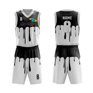Uniformes de basket-ball personnalisés Uniformes de basket-ball pour hommes Ensemble d'uniformes de basket-ball vierges - Product Image 1