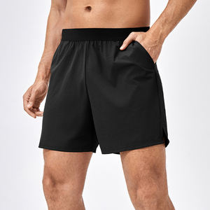 Pantalones cortos de verano con bolsillo para hombre, pantalones cortos de cintura elástica alta para correr, pantalones cortos atléticos de secado rápido para hombre - Product Image 4