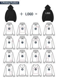 Vente en gros de coton éponge français pull à épaules tombantes Boxy sweat à capuche court personnalisé sweat à capuche double doublure - Product Image 5