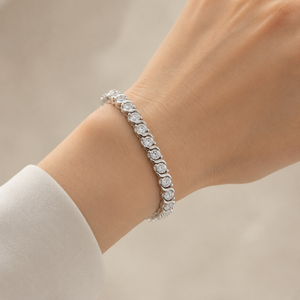 Pulsera de Cadena Estilo Hiphop con Moissanita VVS de 2mm, Chapada en Oro Rosa sobre Plata 925, Corte Brillante, Envío Rápido, Alta Calidad, Stock Local - Product Image 6