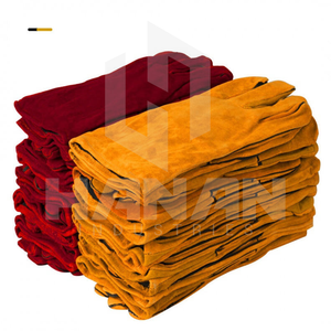 Gran descuento en pedidos a granel, guantes de trabajo de soldadura de alta resistencia, guantes de seguridad de cuero ignífugos y resistentes al calor para uso industrial - Product Image 5