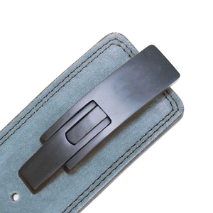 Cinturón de entrenamiento de gimnasio de cuero de 4 pulgadas de ancho, 10mm de espesor con relleno de espuma para soporte central y trasero para levantamiento de pesas - Product Image 3