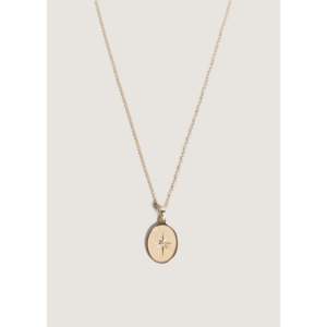 Collar X Kinn North Star, Joyería Clásica y Moderna de Aleación, Cadena de Eslabones Chapada en Oro con Diamantes y Perlas, Ideal para Fiestas y Regalos - Product Image 1