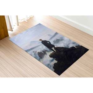 Wanderer Above the Sea of Fog Printed <b>Rug</b> for Home Decor,<b>Chenille</b> <b>Rug</b> - Product Image 1