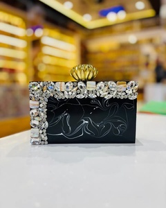 Faizacraft กระเป๋าคลัทช์เรซินที่เป็นมิตรกับสิ่งแวดล้อมมีโซ่และกระดุมตกแต่งคุณสมบัติกันน้ำสำหรับการเดินทาง - Product Image 2