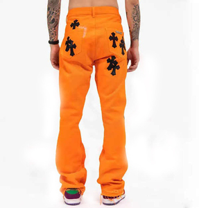 Custom Casual Vintage French Terry Flared <b>Pant</b> Jogger Sweatpants Men 100% Cotton Heavyweight Cotton Sweatpants Stacked <b>Pant</b> - Product Image 3