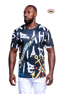 Camiseta directa de fábrica para hombres con impresión de sublimación personalizada Camisetas de producción de Bangladesh con bajo costo de alta calidad - Product Image 2