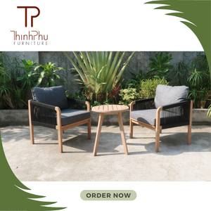 Venta al por mayor portátil de Vietnam de madera plegable sillas de jardín y mesa bistró conjunto para pícnics al aire libre y eventos-OEM ODM - Product Image 1