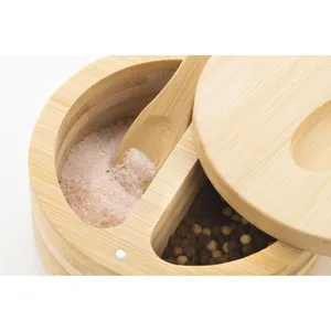 Porte-Sel et Poivre Écologique en Bambou Munnar – Outils pour Herbes et Épices - Product Image 4