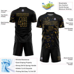 Uniformes de football authentiques construits pour les matchs difficiles offrant un mouvement flexible vêtements légers et personnalisation de l'équipe - Product Image 5