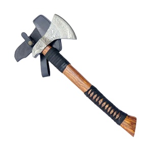Venta al por mayor personalizado de alta calidad OEM ODM servicio hecho a mano nuevo diseño de acero al carbono vikingo al aire libre de acero al carbono hacha vikinga al aire libre - Product Image 1