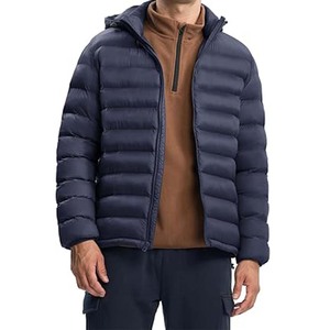 Veste matelassée pour homme avec col à capuche amovible, personnalisable, légère, respirante, imperméable, isolée, coupe-vent, vêtement d'hiver - Product Image 6