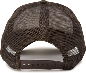 Casquette de camionneur de haute qualité OEM ODM pour hommes casquette de camionneur personnalisée 5 panneaux 100% polyester à bord incurvé avec maille snapback pour hommes - Product Image 4