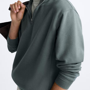 Sweat-shirt pour homme de haute qualité, personnalisé, avec votre propre design / Nouveauté, vêtements de mode, sweat-shirt pour homme à demi-zip - Product Image 5