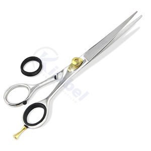 Ciseaux de barbier super résistants en acier inoxydable à haute teneur en carbone, les plus vendus, avec étui et repose-doigts amovible - Product Image 6