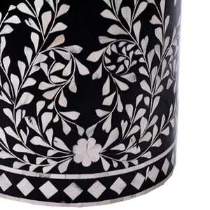 Mesa Auxiliar y Taburete Modernos de Resina con Incrustaciones de Hueso, Color Personalizable, Decoración para el Hogar Diwali - Product Image 3