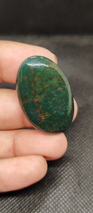 พลอยแจสเปอร์อัญมณีทรงหลังเบี้ยสีเลือดธรรมชาติคุณภาพสูงสำหรับจี้แหวนการสร้างสรรค์เครื่องประดับช่างฝีมือ - Product Image 5