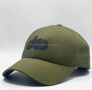 Summer Baseball 6 Panel Cap OEM ODM Custom Logo Embroidery Flat Brim Adjustable Vintage Wash High Quality Acrylic <b>Hat</b> - Product Image 1