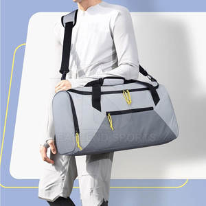 Bolsas de gimnasio plegables hechas de poliéster impermeables ligeras portátiles Bolsas de gimnasio cómodas MOQ bajas - Product Image 2